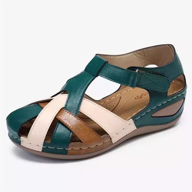 Sandalias y zapatillas de pendiente de patio de velcro de velcro de velcro al por mayor